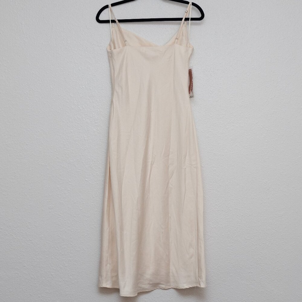 Lisa Midi Dress Birdy Gray Wedding Womens Champagne Size Small